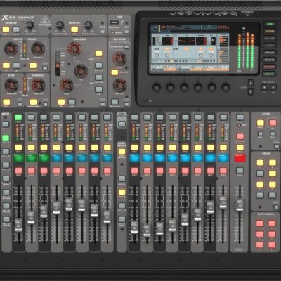 81fblbaXML. AC SL1500 X32 Compact 40-Input 25-Bus Digital Mixing Console with 16 Programmable Midas Preamps, 17 Motorized Faders with Value Series XLR M to F Professional Microphone Cable – 25 (4pcs)