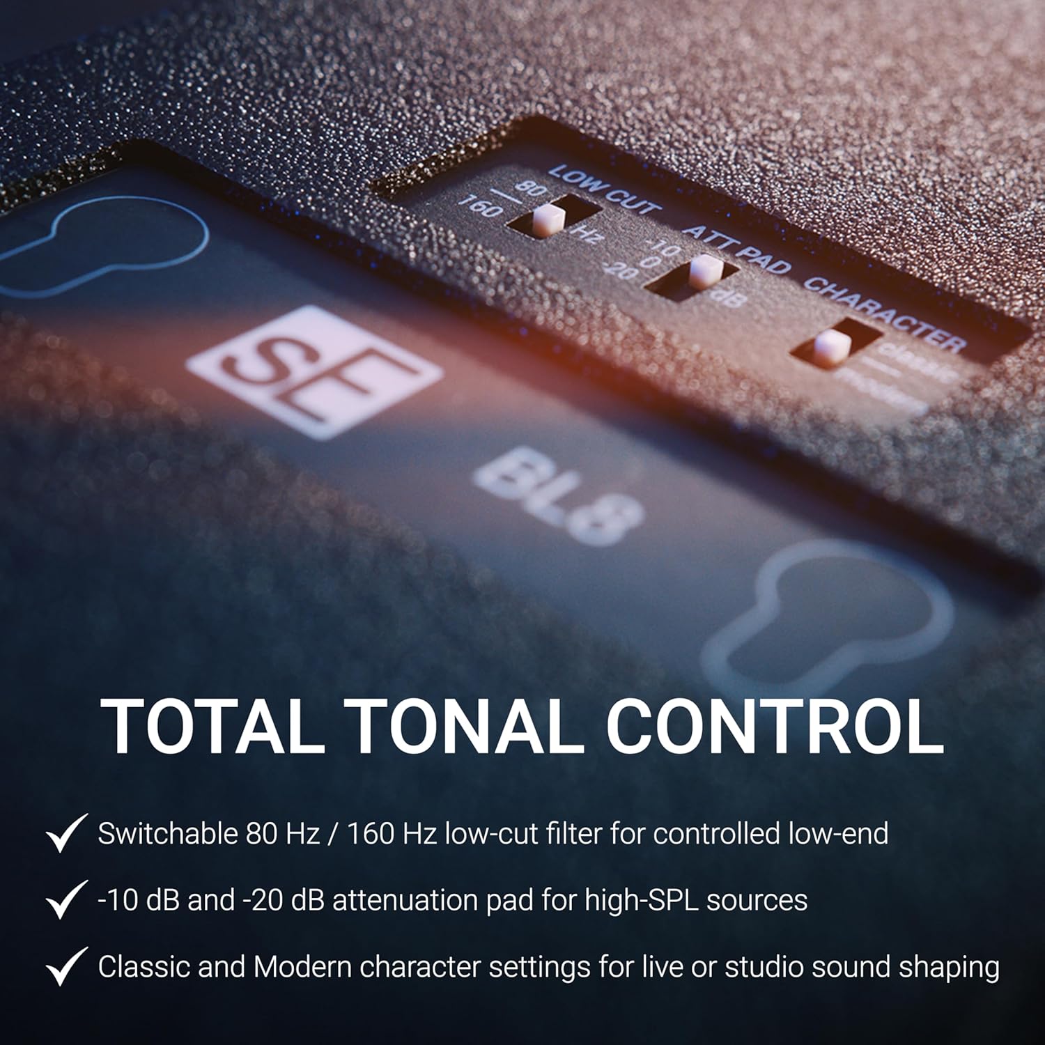 SE ELECTRONICS BL8 Half-Cardioid Boundary Microphone for Kick Drums, Grand Piano, Ambience, Room & Stage Floor Miking & More – Professional Boundary Mic with Rugged Build
