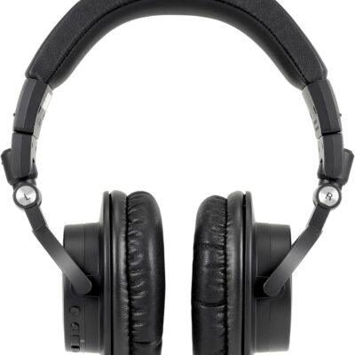 81hbW5ULvkL. AC SL1500 Audio-Technica ATH-M50XBT2 Wireless Headphones, Black