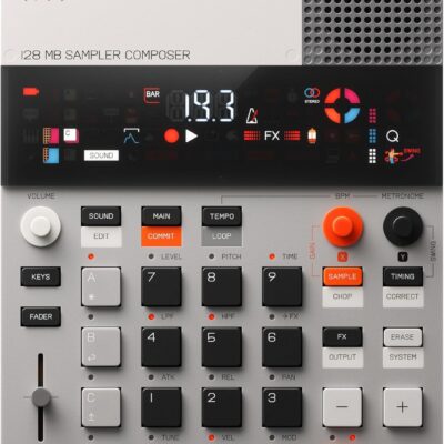 teenage engineering EP–133 K.O. II 128MB sampler, drum machine and sequencer with built-in microphone and effects