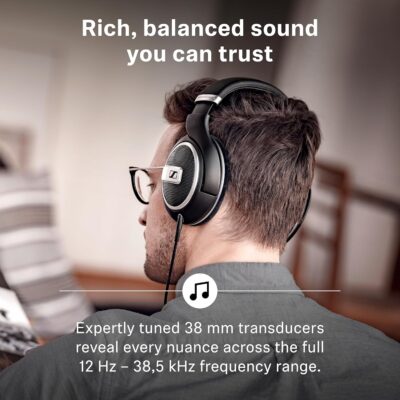 Sennheiser HD 599 – Open Headphones, Special Edition, Black, Wired