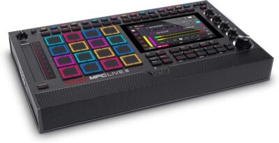 Akai Professional MPC Live III – Standalone Portable Music Production Center with MPCe Pads, Sequencer, Touchscreen, Mic, Stereo Monitors, Audio Interface, Wi-Fi, Bluetooth, Battery, Touchstrip