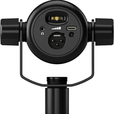 Rode PodMic USB Dynamic Broadcast Microphone Bundle with BOOMARM1 Desktop Boom Arm and 10-Foot XLR Cable — Cardioid USB-C Studio Mic with APHEX DSP for Podcasting, Streaming, Voice Over