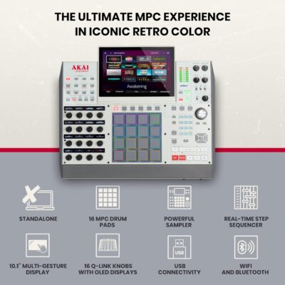 81o1OgMGfL. AC SL1500 1 Akai Professional MPC X SE – Standalone Production Workstation and Beat Maker with 10.1 Multi-Touch Screen, Drum Pads, Synth Engines, 48GB Storage, and Native Instruments Integration