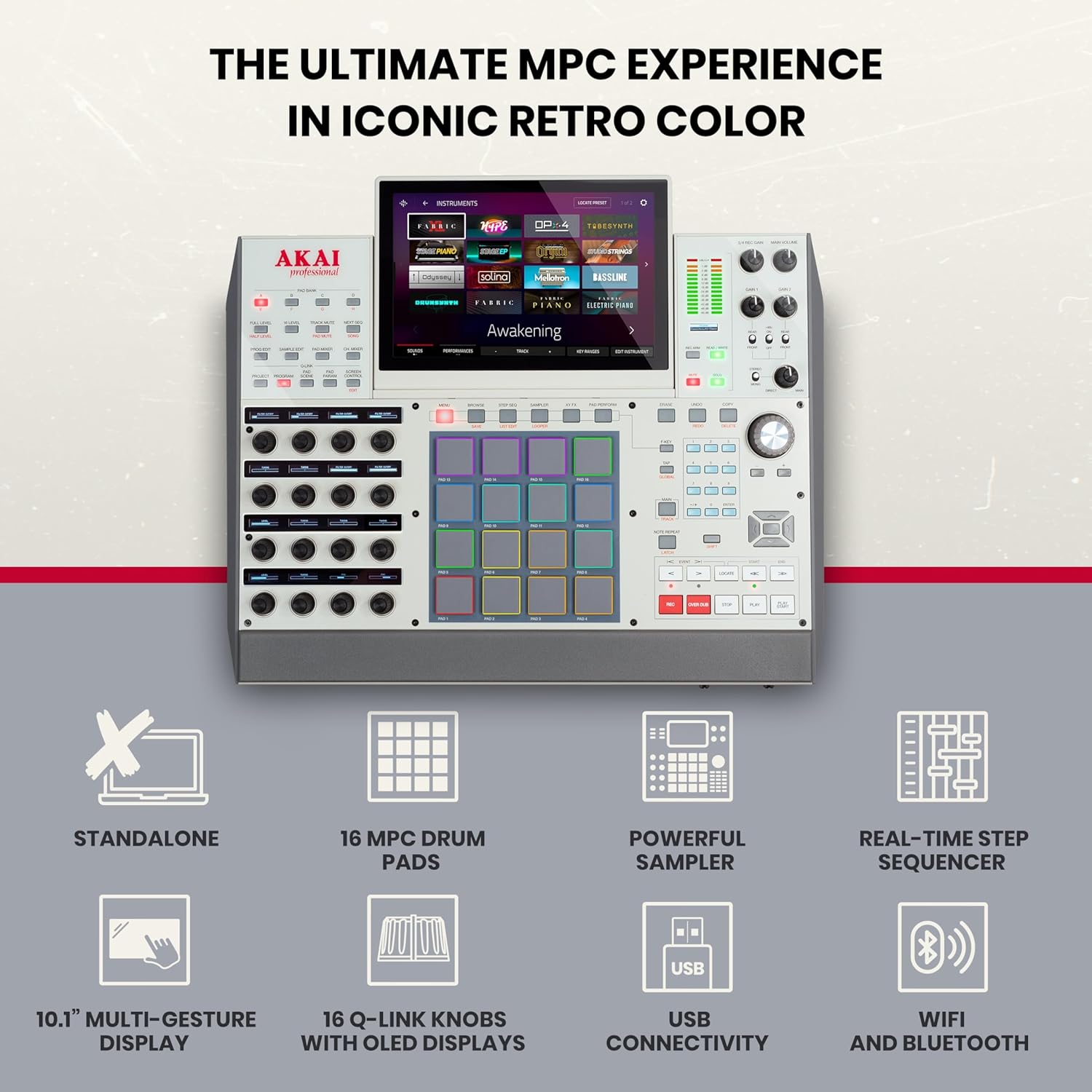 Akai Professional MPC X SE – Standalone Production Workstation and Beat Maker with 10.1 Multi-Touch Screen, Drum Pads, Synth Engines, 48GB Storage, and Native Instruments Integration