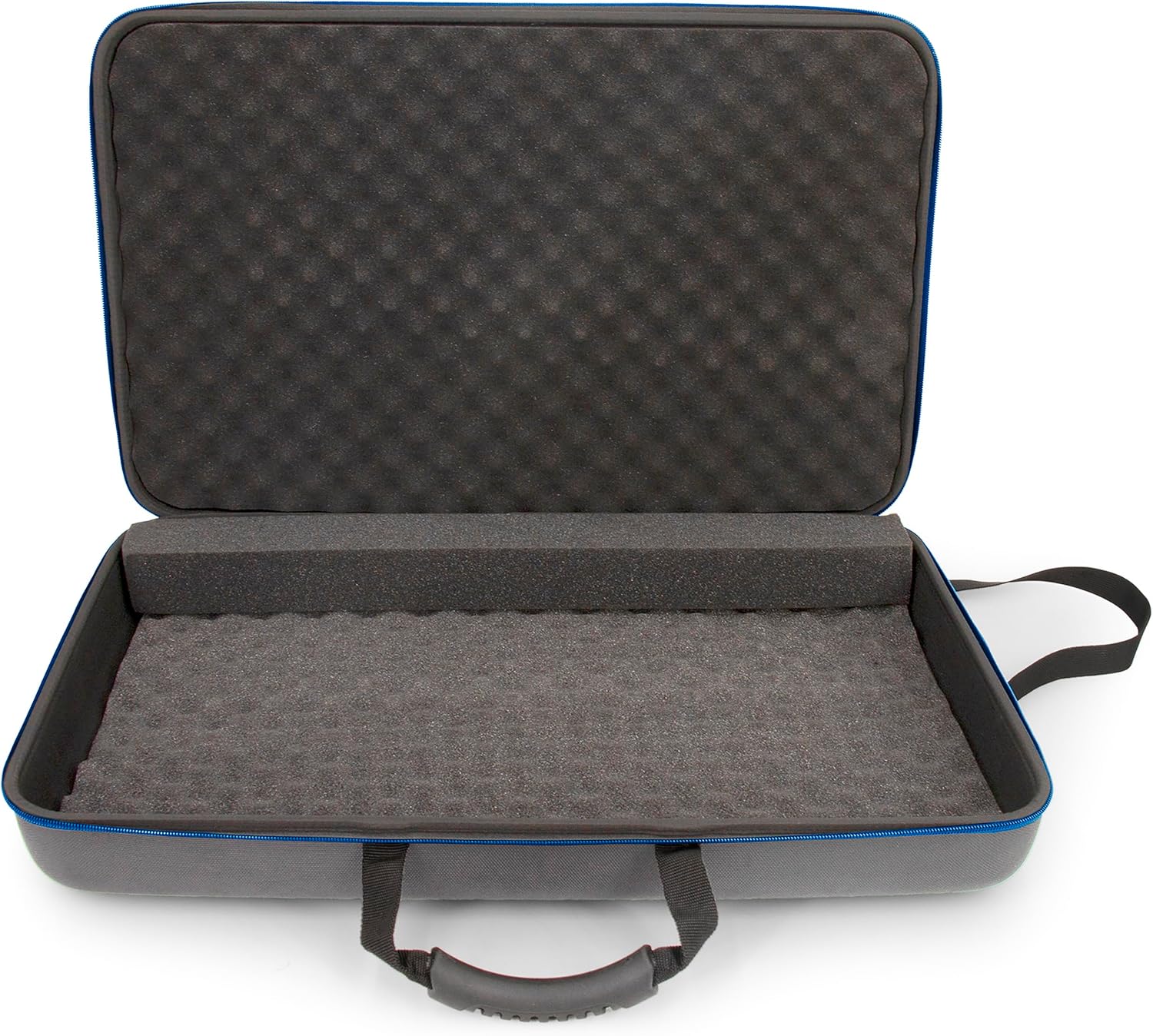 CASEMATIX Travel Case Compatible with Numark Mixstream Pro Plus, Mixstream Pro Go Standalone DJ Controller, Numark NV2 Serato Mixers and More – Includes Carrying Case Only with Shoulder Strap