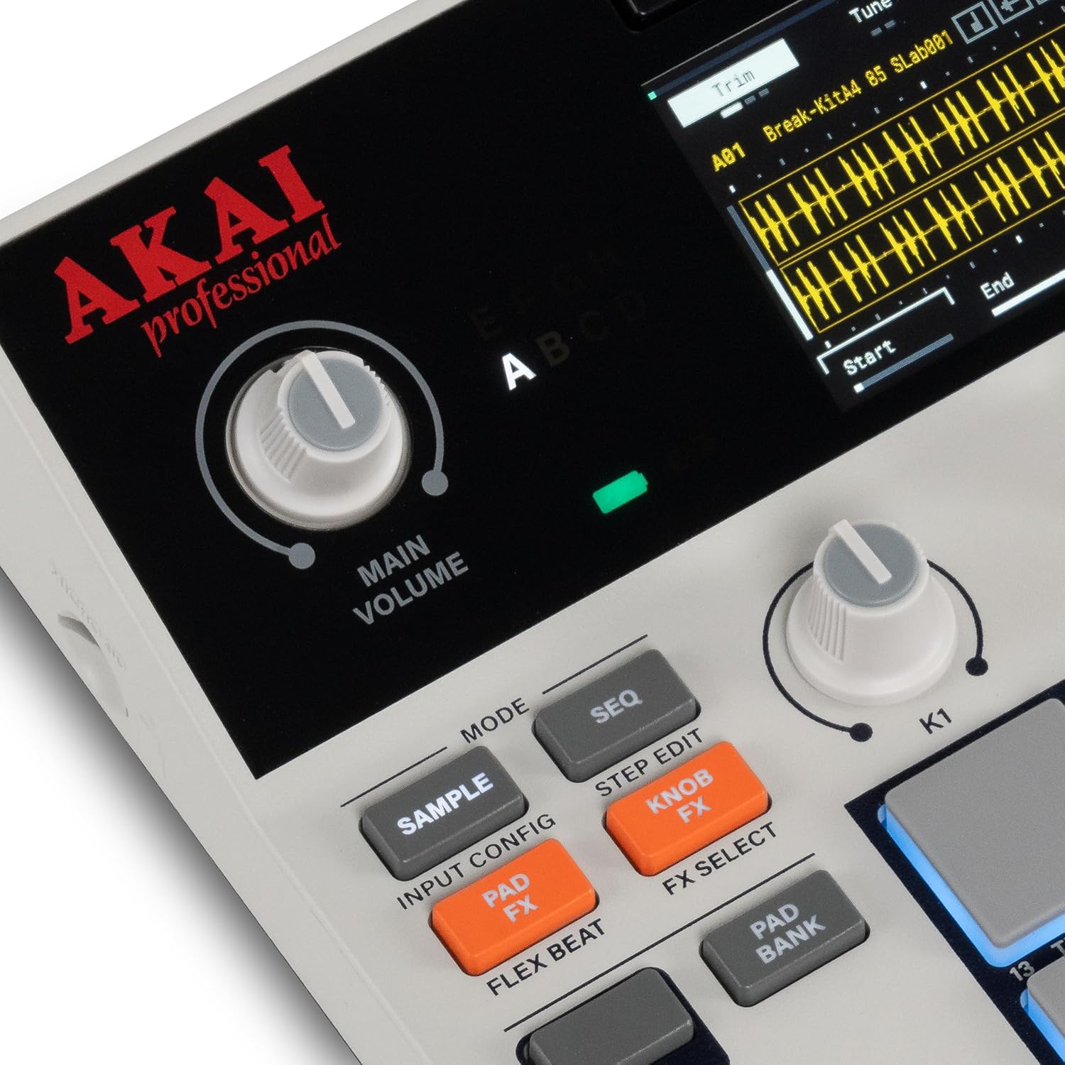 Akai Professional MPC Sample Standalone Portable Sampler, Sequencer and Effects Processor, with Rechargeable Battery, USB-C, Built-in Speaker and Microphone