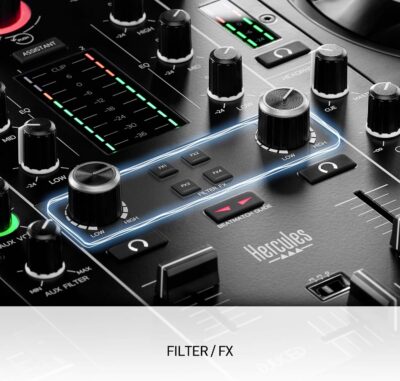 Hercules DJControl Inpulse 500: 2-deck USB DJ controller for Serato DJ and DJUCED (included)