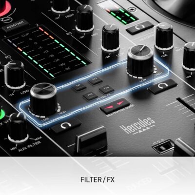 Hercules DJControl Inpulse 500: 2-deck USB DJ controller for Serato DJ and DJUCED (included)