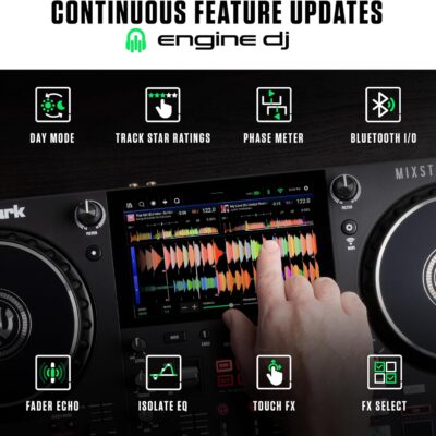 81r6Ll9UNcL. AC SL1500 1781106714 5256 Numark Mixstream Pro+ DJ Controller with Stem Separation, 2 Decks, Wi-Fi Streaming, Mixer, 7 Touchscreen, Speakers, works with Serato and Virtual DJ