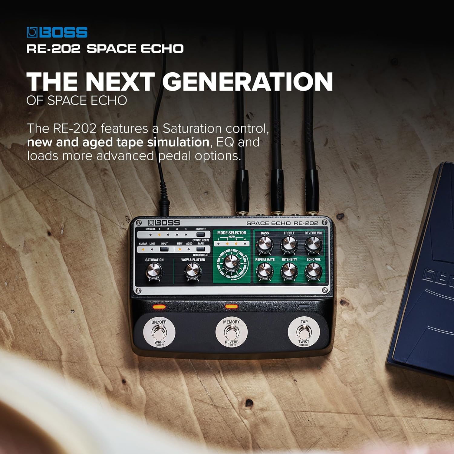 Boss RE-202 Space Echo Digital Delay Guitar Effect Pedal