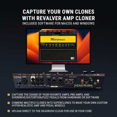 81rQLFljWwL. AC SL1500 HeadRush Core – Guitar and Vocal Multi Core Effects Amp Modeling Processor with Cloning, Looper, Antares Auto-Tune, Wi-Fi, Touchscreen, and Bluetooth