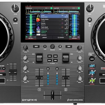 81rWbWnBWdL. AC SL1500 Numark Mixstream Pro Go Portable DJ Controller with Battery, Mixer with Stem Separation, Speakers, WiFi Streaming, Touchscreen, works with Serato DJ