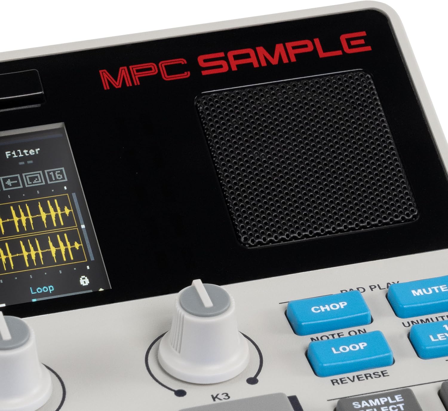 Akai Professional MPC Sample Standalone Portable Sampler, Sequencer and Effects Processor, with Rechargeable Battery, USB-C, Built-in Speaker and Microphone