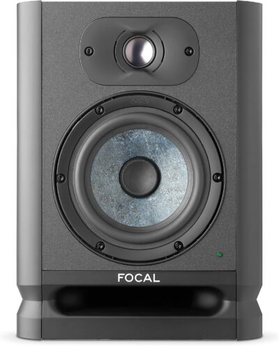 Focal Alpha 50 Evo – 5 Active 2-Way Studio Monitor, 60W RMS Bi-Amp, Slatefiber Woofer, 45Hz–22kHz, Neutral Nearfield Reference Speaker – Sold Individually