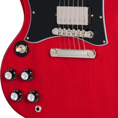 Epiphone Inspired by Gibson SG Standard Lefty, Cherry with Bag