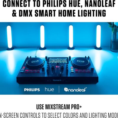 81wyWN R6UL. AC SL1500 1781106719 1317 Numark Mixstream Pro+ DJ Controller with Stem Separation, 2 Decks, Wi-Fi Streaming, Mixer, 7 Touchscreen, Speakers, works with Serato and Virtual DJ