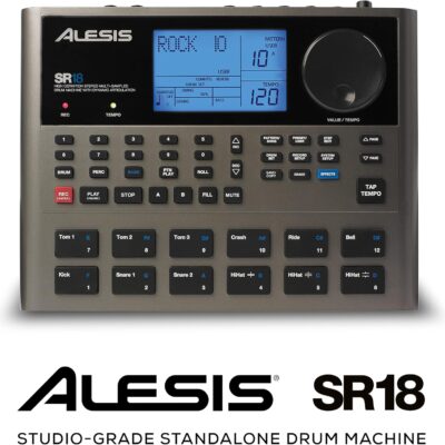 Alesis SR-18 – Studio-Grade Standalone Drum Machine With On-Board Sound Library, Performance Driven I/O and In-Built Effects/Processors
