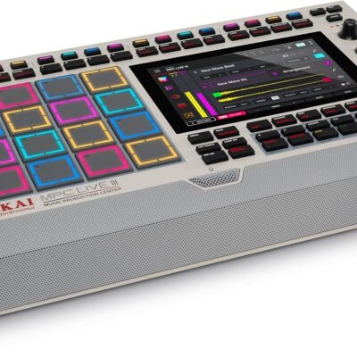 Akai Professional MPC Live III Retro – Standalone Portable Music Production Center with MPCe Pads, Sequencer, Touchscreen, Mic, Stereo Monitors, Audio Interface, Wi-Fi, Bluetooth, Battery, Touchstrip
