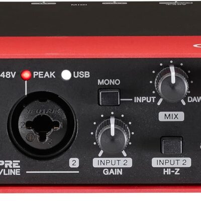 Steinberg UR22C 2×2 USB 3.0 Audio Interface with Cubase AI and Cubasis LE, Red