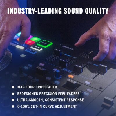 91 Xebg7svL. AC SL1500 1781404195 8986 RANE PERFORMER 4-Channel Motorized DJ Controller, 7 Platters with Displays, Precision Feel Faders, Stem Split, Advanced FX, Serato DJ Pro Included