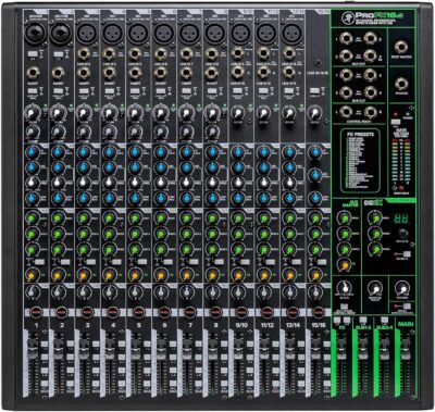 9109QiLsvAL. AC SL1500 Audiosavings Bundle: Mackie ProFX16v3 16-Channel 4-Bus Professional Effects Mixer w/USB ProFX16v3 Bundle with Rockville MBP2220 22×20 Pro Mixer Bag & Thick Foam+Semi-Hard+6 Padded Dividers (2 Items)