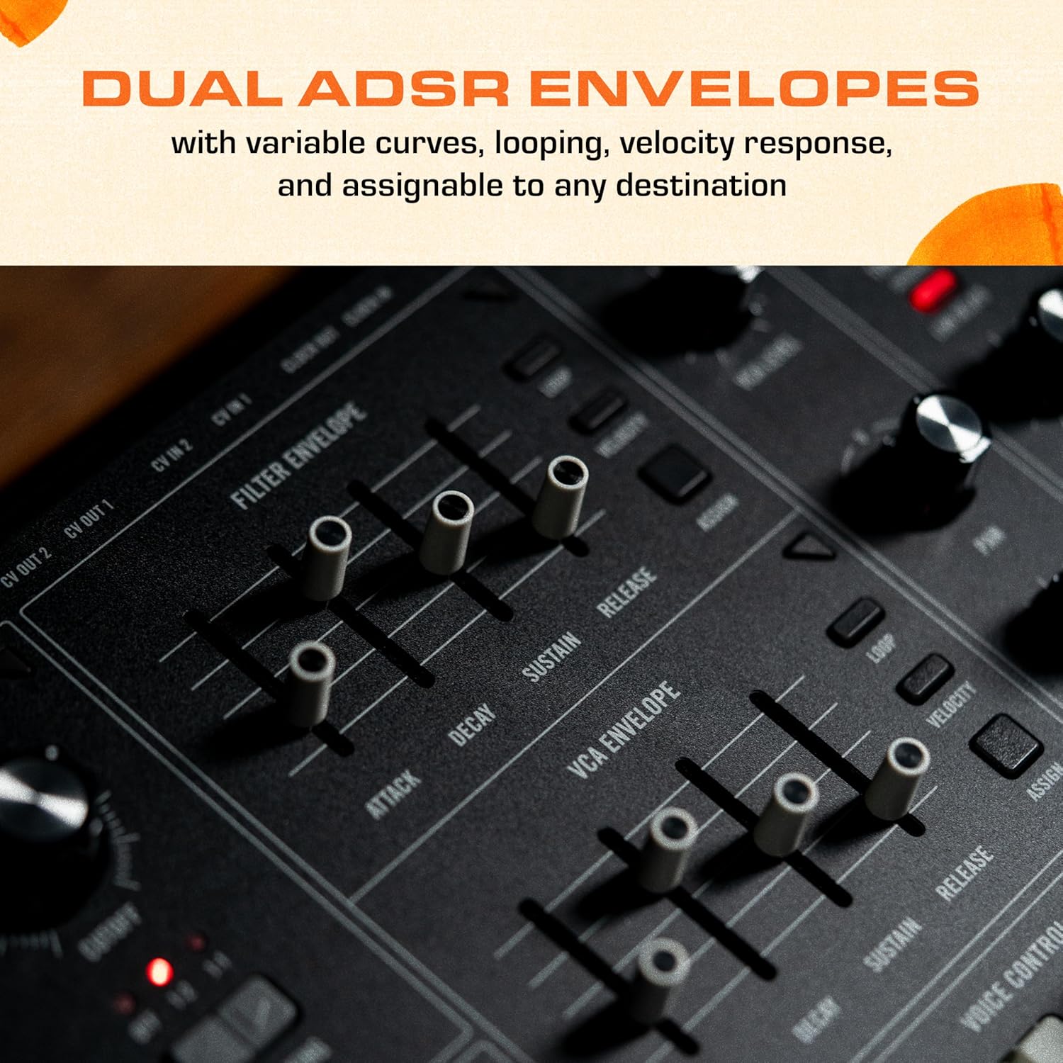 MOOG Muse – 8-Voice Analog Bi-Timbral Polyphonic Synthesizer with 61 Keys, 64-Step Sequencer, 256 Patches and Diffusion Delay