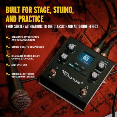 91JGSS1Yx2L. AC SL1500 HeadRush VX5 Vocal Effects Pedal with Antares AutoTune for Vocalists with Real Time Pitch Correction, Vocal Harmony, Guitar and Mic in and Audio Interface