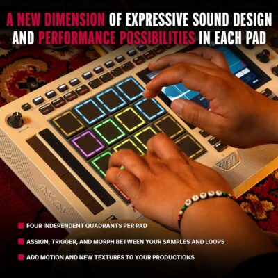 Akai Professional MPC Live III Retro – Standalone Portable Music Production Center with MPCe Pads, Sequencer, Touchscreen, Mic, Stereo Monitors, Audio Interface, Wi-Fi, Bluetooth, Battery, Touchstrip