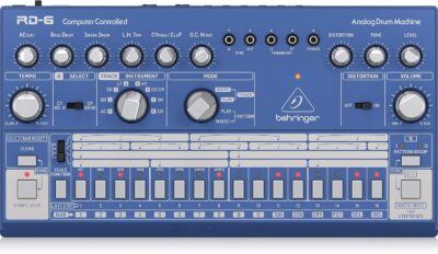 91MxHpogPDL. AC SL1500 Behringer RD-6-BU Analog Drum Machine – Blue