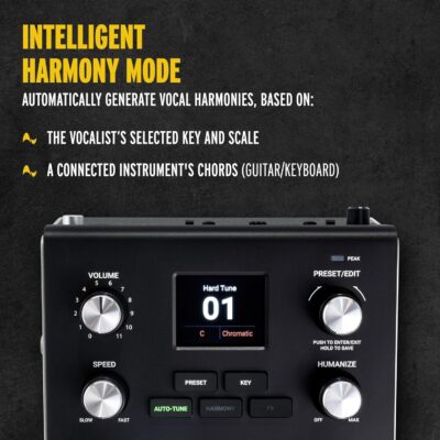 91T BHs KIL. AC SL1500 HeadRush VX5 Vocal Effects Pedal with Antares AutoTune for Vocalists with Real Time Pitch Correction, Vocal Harmony, Guitar and Mic in and Audio Interface
