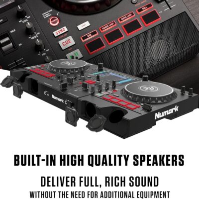 91cTz00AoL. AC SL1500 1 Numark Mixstream Pro+ DJ Controller with Stem Separation, 2 Decks, Wi-Fi Streaming, Mixer, 7 Touchscreen, Speakers, works with Serato and Virtual DJ