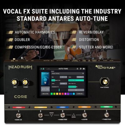 91hr8k4L5KL. AC SL1500 HeadRush Core – Guitar and Vocal Multi Core Effects Amp Modeling Processor with Cloning, Looper, Antares Auto-Tune, Wi-Fi, Touchscreen, and Bluetooth