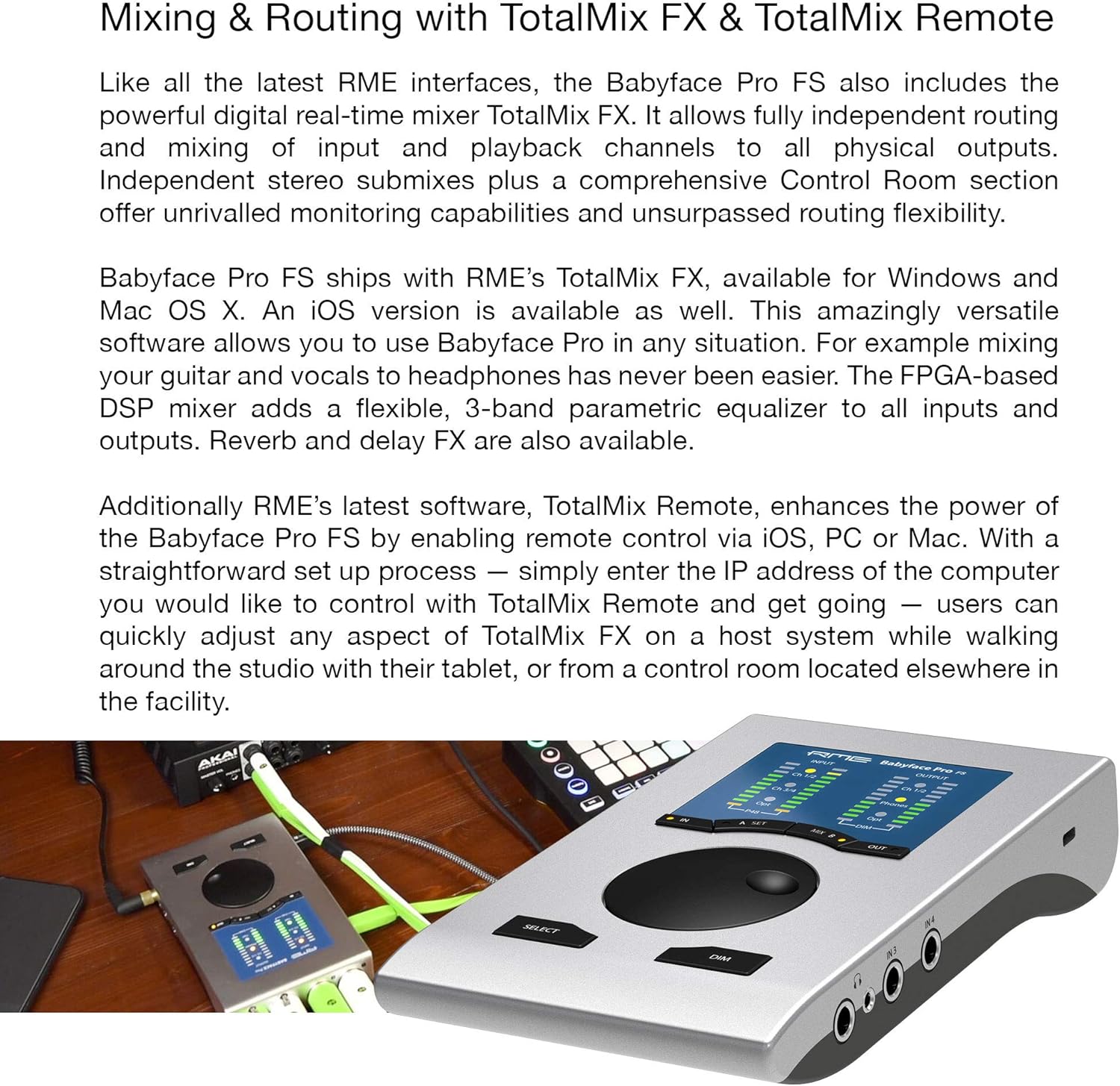 RME Babyface Pro FS USB Audio Interface