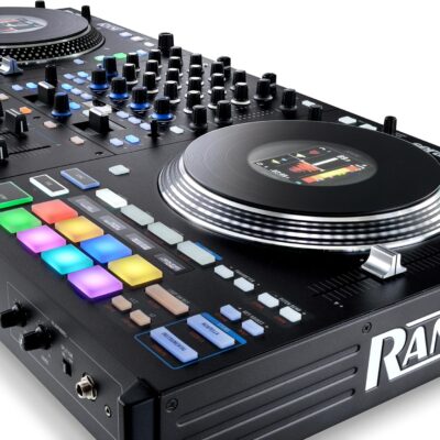 91svdFxefsL. AC SL1500 1781404209 9528 RANE PERFORMER 4-Channel Motorized DJ Controller, 7 Platters with Displays, Precision Feel Faders, Stem Split, Advanced FX, Serato DJ Pro Included