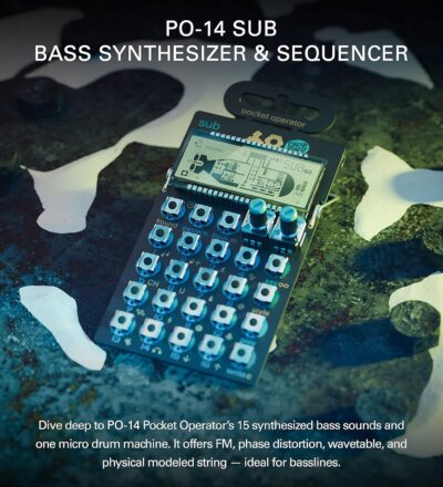 91vMZB74t7S. AC SL1500 teenage engineering Pocket Operator PO-14 Sub Bass Synthesizer and Sequencer
