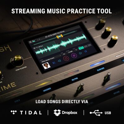 HeadRush Prime – Guitar and Vocal Multi Effects Pedal and Amp Modeling Processor with Amp Cloner, Antares Auto-Tune, WiFi, Touchscreen, Looper and Bluetooth