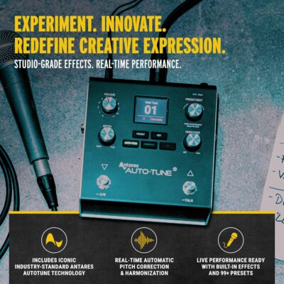 A1aIxMpUVKL. AC SL1500 HeadRush VX5 Vocal Effects Pedal with Antares AutoTune for Vocalists with Real Time Pitch Correction, Vocal Harmony, Guitar and Mic in and Audio Interface
