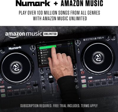 A1ugipHprGL. AC SL1500 1781106723 6813 Numark Mixstream Pro+ DJ Controller with Stem Separation, 2 Decks, Wi-Fi Streaming, Mixer, 7 Touchscreen, Speakers, works with Serato and Virtual DJ