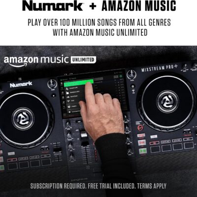 A1ugipHprGL. AC SL1500 1781106723 6813 Numark Mixstream Pro+ DJ Controller with Stem Separation, 2 Decks, Wi-Fi Streaming, Mixer, 7 Touchscreen, Speakers, works with Serato and Virtual DJ
